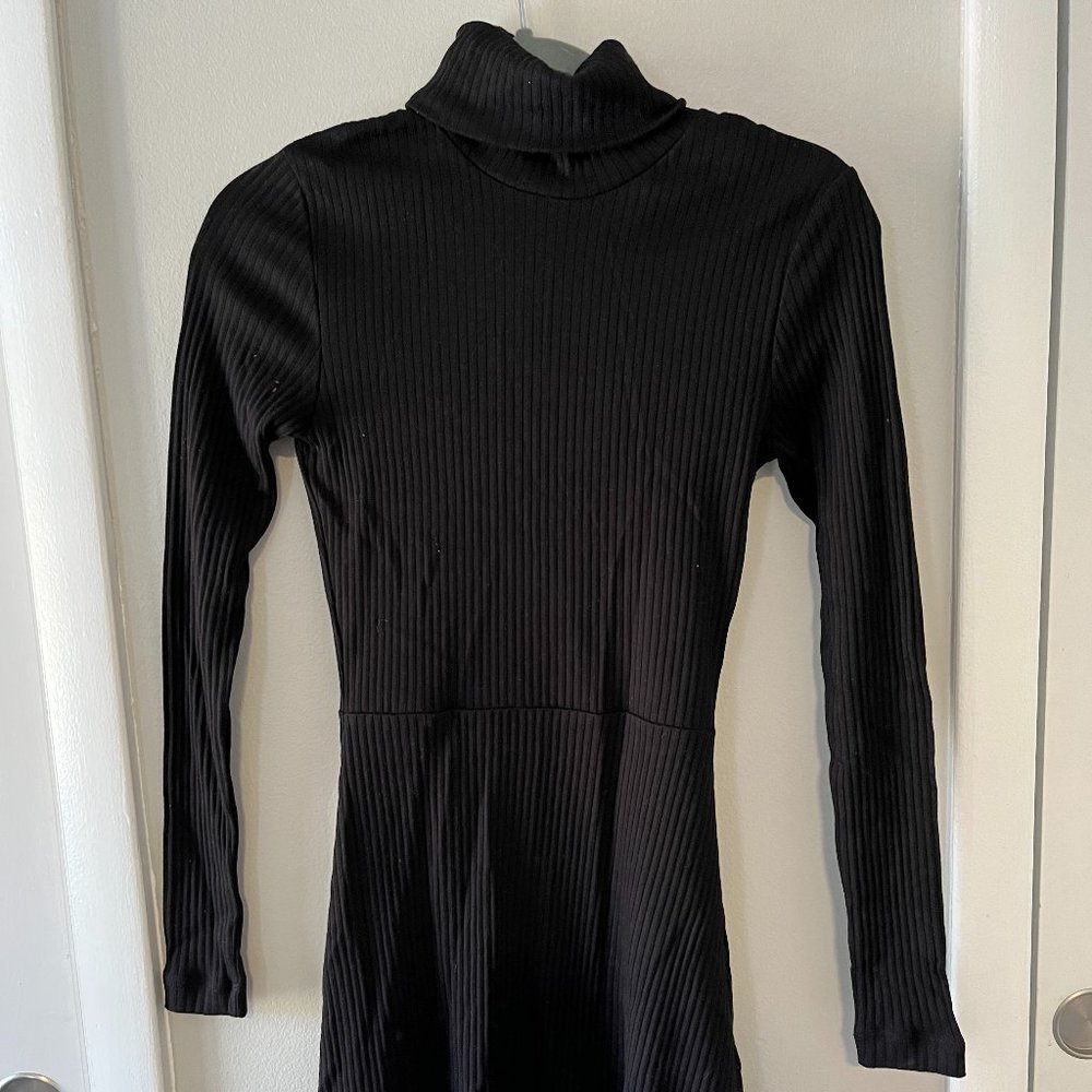 KOTN Turtleneck Dress (Black)